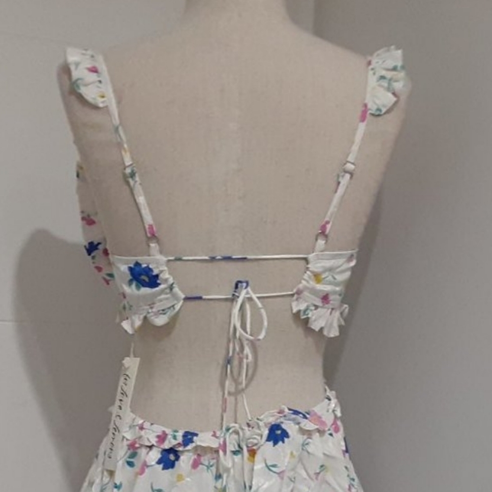 🍋For Love and Lemons Farrah Floral Mini with Cut-Outs - Picture 13 of 16